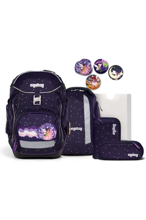 Ergobag Schooltas Reflex Glow-Edition Pack-Set 6-delig Donkerpaars