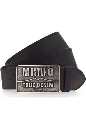 Mustang Leren Riem Classic Leather Belt W90 Zwart
