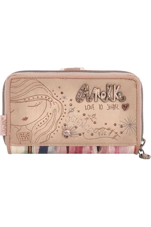 Anekke Portemonnee Hollywood Studio RFID Wallet Beige