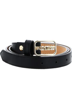 VALENTINO Riem Around Plaque Buckle Belt W105 Zwart
