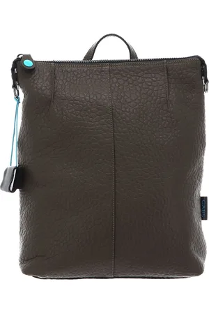 Gabs Leren Vrije tijd rugzak Rugzak Edna TG Montone Pence Black Backpack Olijfgroen