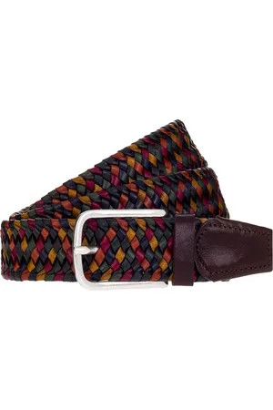 Vanzetti Leren Riem Braided Men