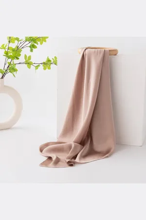 Merkloos Satijn Effen Effen Kleuren Vierkante Effen Hoofd Hals Sjaal Wrap 70 X 70 cm Sjaals Bandana