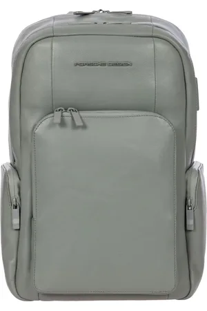 Porsche Design Leren Vrije tijd rugzak Rugzak met laptopvak Roadster Backpack M1 Grijs