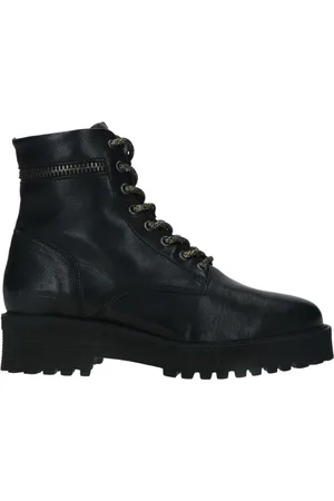 Piedi Nudi Black 2702-05.03 PN - Zwarte laarsjes - Veterboot laarsjes - laarzen winter