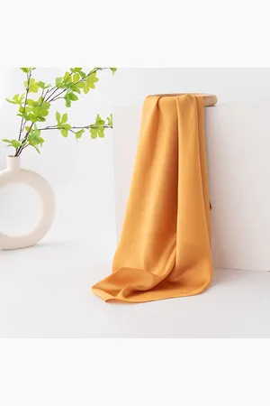 Merkloos Satijn Effen Effen Kleuren Vierkante Effen Hoofd Hals Sjaal Wrap 70 X 70 cm Sjaals Bandana