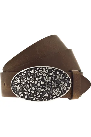 Mustang Leren Riem Leather Belt W120 Bruine