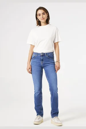 Garcia Celia Dames Straight Fit Jeans Blauw