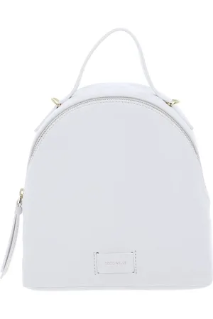 Coccinelle Leren Vrije tijd rugzak Rugzak Voile Backpack Grained Leather Wit