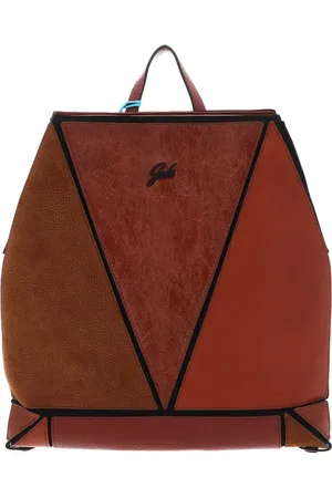 Gabs Leren Vrije tijd rugzak Naoko Momu Sendai Black Shoulder Bag Bruine