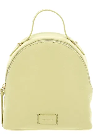 Coccinelle Leren Vrije tijd rugzak Rugzak Voile Backpack Grained Leather Lichtgeel