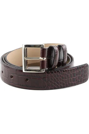 Abro+ Leren Riem Leather Cocco Mali Belt W90 Bruine