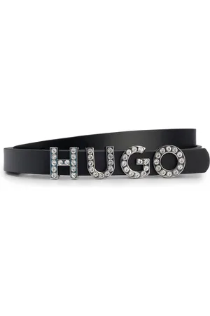 HUGO BOSS Leren Riem Zula-S Sz15 Leather Belt W70 Zwart