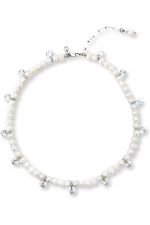 Zatthu Jewelry Mick parelketting met zirkonia bedels