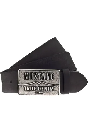 Mustang Leren Riem Men Leather Belt W95 Zwart