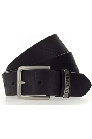 Mustang Leren Riem Classic Leather Belt W100 Zwart