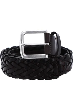 Marc O’ Polo Leren Riem 35mm Braided Leather Belt W85 Bruine