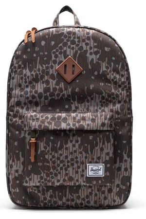 Herschel Heritage - Green Pea Camo / Rugzak - schooltas - laptoptas / 15" Laptopvak - 21.5L opbergruimte / Beperkte Levenslange Garantie / Camouflageprint