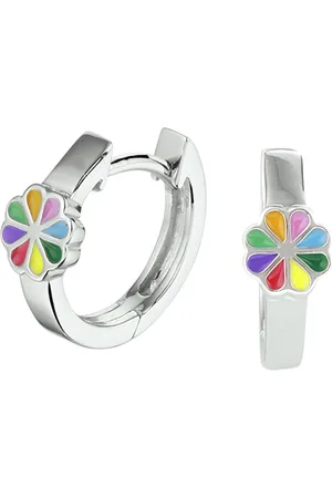 Yep! Klapoorringen bloem - 12.5 mm - Zilver
