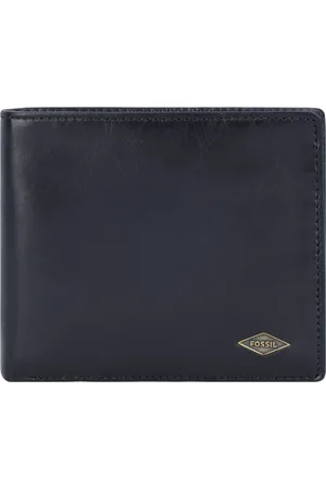 Fossil Leren Portemonnee Ryan Large Coin Pocket Bifold Zwart