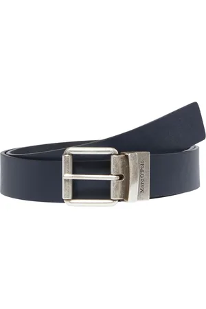 Marc O’ Polo Leren Riem Bode Belt W100 Donkerblauw