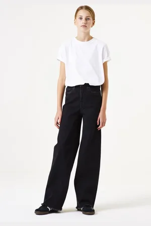 Garcia Annemay Meisjes Wide Fit Jeans Zwart