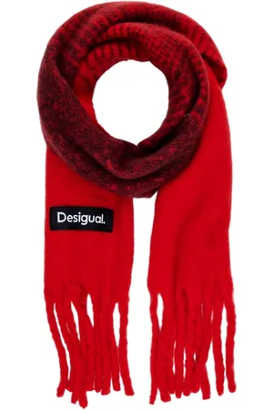Desigual Sjaal Accessories Fabric Long Scarf Rood