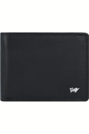 Braun büffel Braun Büffel Leren Portemonnee GOLF Edition Horizontal 8 Card Wallet Zwart