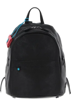 Gabs Leren Rugzak Anita TG Ruga Stitching Black Backpack Zwart