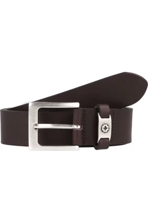 Strellson Riem Leer - Jongens - 80 cm - dark brown