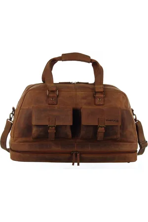 Greenland Leren Reistas Montenegro Travelbag Bruine