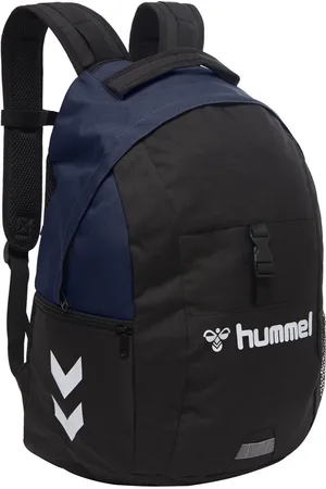 Hummel Sportrugzak Rugzak met laptopvak Core Ball Backpack 31L Zwart Blauw