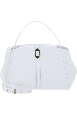 Coccinelle Leren Handtas Schoudertas Chara Handbag Grained Leather Wit