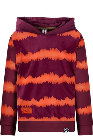 B.Nosy B.Nosy jongens kids trui Steve hooded tie dye Tie dye grape