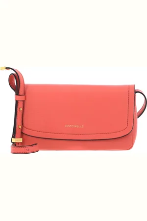 Coccinelle Leren Schoudertas Avondtas Mini Bag Shoulderbag Roze