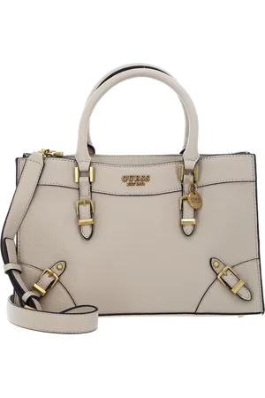 Guess Handtas Schoudertas Didi Society Satchel Beige