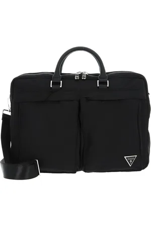 Guess Business tas Certosa Nylon Eco Work Bag Zwart