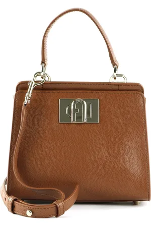 Furla Leren Handtas Avondtas 1927 Mini Top Handle Bag Bruine