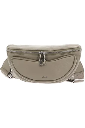 Abro+ Leren Schoudertas Leather Dalia Belt Bag Cargo Taupe