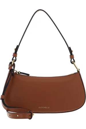 Coccinelle Leren Schoudertas Avondtas Merveille Mini Bag Terracotta