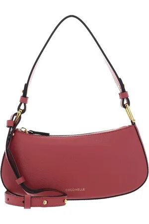 Coccinelle Leren Schoudertas Avondtas Merveille Mini Bag Lichtrood