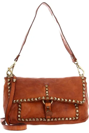 Campomaggi Leren Schoudertas Crossbody Bag Terracotta