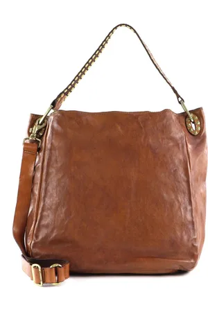 Campomaggi Leren Schoudertas Handtas Shoulder Bag Bruine