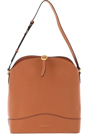 Coccinelle Leren Schoudertas Josephine Shoulderbag Beige