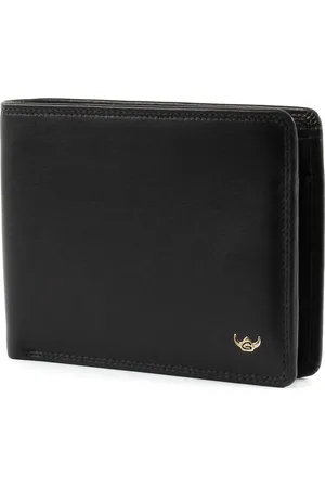 Golden head Leren Portemonnee Polo RFID Protect Billfold Coin Wallet Zwart