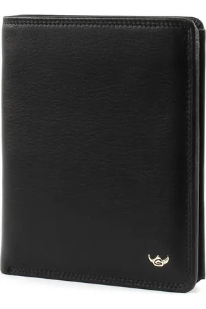 Golden head Leren Portemonnee Polo RFID Protect Billfold Coin Wallet Zwart