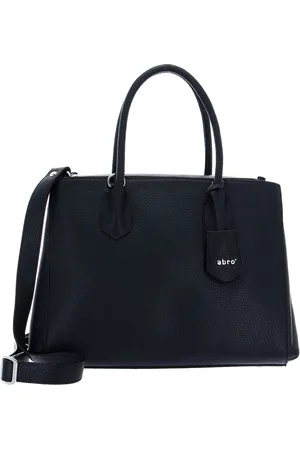 Abro+ Leren Business tas Schoudertas met laptopvak Leather Adria Businessshopper Busy Blauw