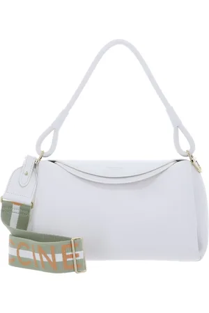 Coccinelle Leren Schoudertas Eclyps Handbag Grained Leather Wit