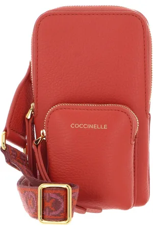 Coccinelle Leren Telefoontasje Pixie Hi-Tech Phone Bag Lichtrood