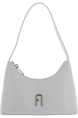 Furla Leren Schoudertas Avondtas Diamante Mini Shoulder Bag Crème